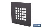 Rejilla de ducha cuadrada | Protección para el desagüe | Medidas: 12,5 x 12,5 cm | Disponible en diferentes acabados - Cofan