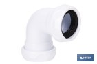 CODO CON DOBLE ENTRADA ROSCADA 1 1/2" | INCLUYE JUNTA REDUCTORA CÓNICA | COMPATIBLE CON TUBERÍAS DE Ø32 Y Ø40 MM | ADECUADO PARA LAVABOS Y FREGADEROS