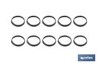 Set de 10 juntas tóricas cónicas para sifones | Sellado hermético | Disponible en diferentes medidas - Cofan