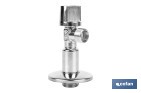 Set of 2 Angle Valves | Brass CW617N | 1/4 Turn Angle Valve - Cofan