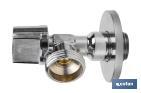 Valve d'Équerre pour Lave-linge | Dimensions : 1/2" x 3/4" | Fabriquée en Laiton CV617N | Fermeture et Ouverture 1/4 de Tour - Cofan