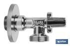 Angle Valve for Washing Machine | Size: 1/2" x 3/4" | Brass CV617N | 1/4 Turn Angle Valve - Cofan