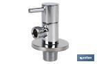 Angle valve | Lux Model | 1/4 turn handle | PN16 | Available in two sizes - Cofan