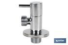 Angle valve | Lux Model | 1/4 turn handle | PN16 | Available in two sizes - Cofan