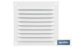 Ventilation grille | White aluminium | Available in various sizes to choose from - Cofan