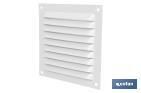 Ventilation grille | White aluminium | Available in various sizes to choose from - Cofan