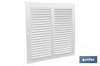 Ventilation grille | White aluminium | Available in various sizes to choose from - Cofan
