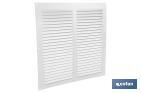 Ventilation grille | White aluminium | Available in various sizes to choose from - Cofan