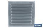 Ventilation grille with mosquito net | White aluminium | Available in various sizes - Cofan