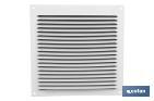 Grille de Ventilation avec Moustiquaire | Fabriquée en Aluminium Blanc | Plusieurs Dimensions - Cofan