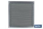 Ventilation grille with mosquito net | White aluminium | Available in various sizes - Cofan