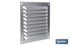 GRILLE DE VENTILATION AVEC MOUSTIQUAIRE | FABRIQUÉE EN ALUMINIUM | PLUSIEURS DIMENSIONS