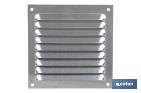 Ventilation grille with mosquito net | Aluminium | Available in various sizes - Cofan