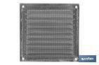 Grille de Ventilation avec Moustiquaire | Fabriquée en Aluminium | Plusieurs Dimensions - Cofan