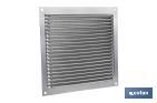 Ventilation grille with mosquito net | Aluminium | Available in various sizes - Cofan