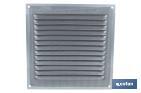 Ventilation grille | Wood coloured aluminium | Available with or without mosquito net - Cofan