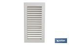 Flush mounting ventilation grille | ABS | Size: 13.3 x 26cm - Cofan