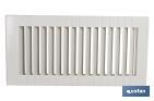 Grille de Ventilation pour Encastrer | Fabriquée en ABS | 13,3 x 26 cm - Cofan