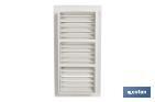 Grille de Ventilation pour Encastrer | Fabriquée en ABS | 13,3 x 26 cm - Cofan