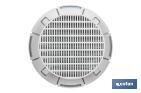 Grille de Ventilation pour Encastrer à Tuyau | Fabriquée en Aluminium Blanc | 2 Dimensions - Cofan