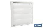 VENTILATION GRILLE WITH 4 MOVABLE STRIPS | WHITE ABS | AVAILABLE IN SEVERAL SIZES