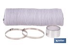 Tubo de evacuación extensible | Adecuado para secadora y aire acondicionado | Resistente hasta 150 °C | Disponible en diferentes medidas - Cofan