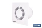 Extractor de aire axial silencioso | Con panel frontal fino y antirretorno | Protección IP45 | Disponible en diferentes diámetros - Cofan