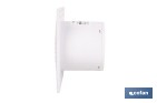 Extractor de aire axial silencioso | Con panel frontal fino y antirretorno | Protección IP45 | Disponible en diferentes diámetros - Cofan
