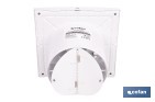 Extractor de aire axial silencioso | Con panel frontal fino y antirretorno | Protección IP45 | Disponible en diferentes diámetros - Cofan