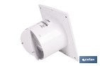 Extractor de aire axial silencioso | Con panel frontal fino y antirretorno | Protección IP45 | Disponible en diferentes diámetros - Cofan