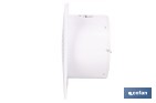 Extractor de aire axial silencioso | Con panel frontal fino y antirretorno | Protección IP45 | Disponible en diferentes diámetros - Cofan