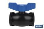 Vanne à boisseau sphérique avec filetage F-F PP PN16 | Plusieurs dimensions - Cofan
