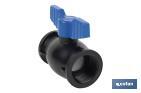 Vanne à boisseau sphérique avec filetage F-F PP PN16 | Plusieurs dimensions - Cofan