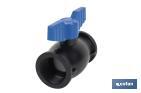 Vanne à boisseau sphérique avec filetage F-F PP PN16 | Plusieurs dimensions - Cofan