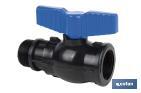 Vanne à boisseau sphérique avec filetage M-F PP PN16 | Plusieurs dimensions - Cofan