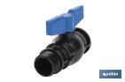 Vanne à boisseau sphérique avec filetage M-F PP PN16 | Plusieurs dimensions - Cofan