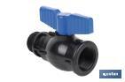 Vanne à boisseau sphérique avec filetage M-F PP PN16 | Plusieurs dimensions - Cofan