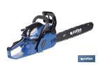 Motosierra de gasolina | Motor 2 tiempos | Espada de 20" | Potencia: 2,6 CV | Fácil arranque | Sistema antivibración - Cofan