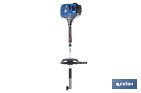 Multiherramienta 4 en 1 de gasolina | Cortabordes, desbrozadora, cortasetos y podador en altura | Motor de 2 tiempos | 51,7 cc | Incluye arnés doble | Accesorios incluidos - Cofan