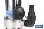 Electrobomba sumergible para aguas sucias | Potencia: 750 W | Caudal máximo: 13000l/h | 7 m de inmersión | Interruptor de flotador - Cofan