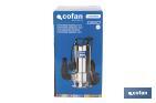 Electrobomba sumergible para aguas sucias | Potencia: 750 W | Caudal máximo: 13000l/h | 7 m de inmersión | Interruptor de flotador - Cofan