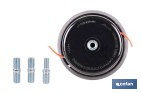 Cabezal de 2 hilos semiautomático universal para desbrozadora| Incluye rosca hembra y adaptadores - Cofan