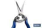 Stainless-steel harvest shears with straight tip and total length of 185mm | Special for gardening works - Cofan