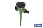 Irrigation sprinkler | 5 spray patterns | Polypropylene | Suitable for garden | It can be connected to an irrigation line - Cofan