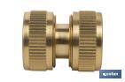 Hose repair connector for irrigation hoses | Available in different sizes | Brass - Cofan