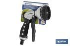 Metal garden hose spray gun | 7 Spray patterns | Suitable for watering plants and lawn - Cofan