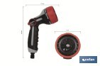 Spray gun with 7 spray patterns and thumb control design - Cofan