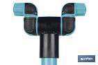 Torre de nebulización de 79 cm de altura con 2 boquillas ajustables | Perfecta para exteriores - Cofan