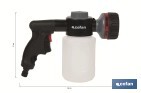 Spray gun with 6 spray patterns and 500ml soap dispenser   - Cofan