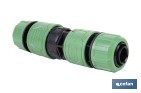 Garden hose repair connector | ABS fitting | UV resistance | Quick and easy connection | 1" repair fitting Ø25mm  - Cofan